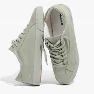 Madewell Sidewalk Low-Top Sneakers in Sunfaded Sage